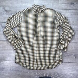 Brooks Brothers Shirt Mens S Flannel Wool Blend‎ Plaid Button Down Long Sleeve